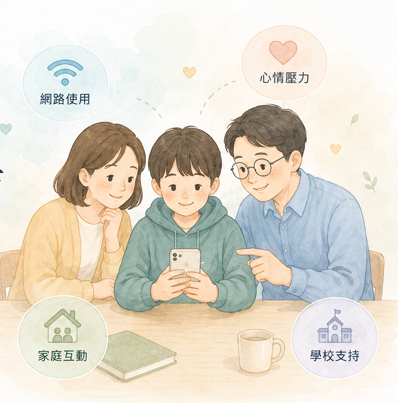學生、家長與教師共同理解兒少網路生活
